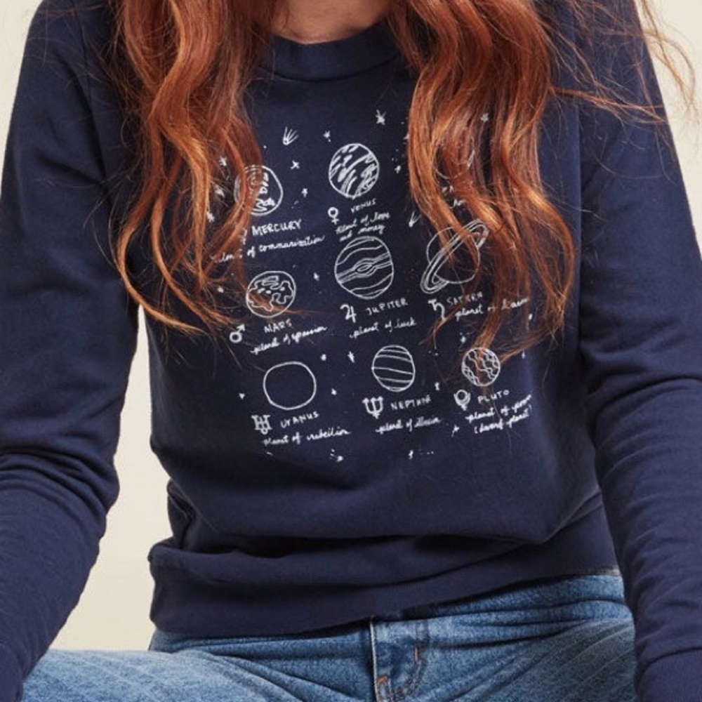 Planetary Panache Graphic Sweatshirt